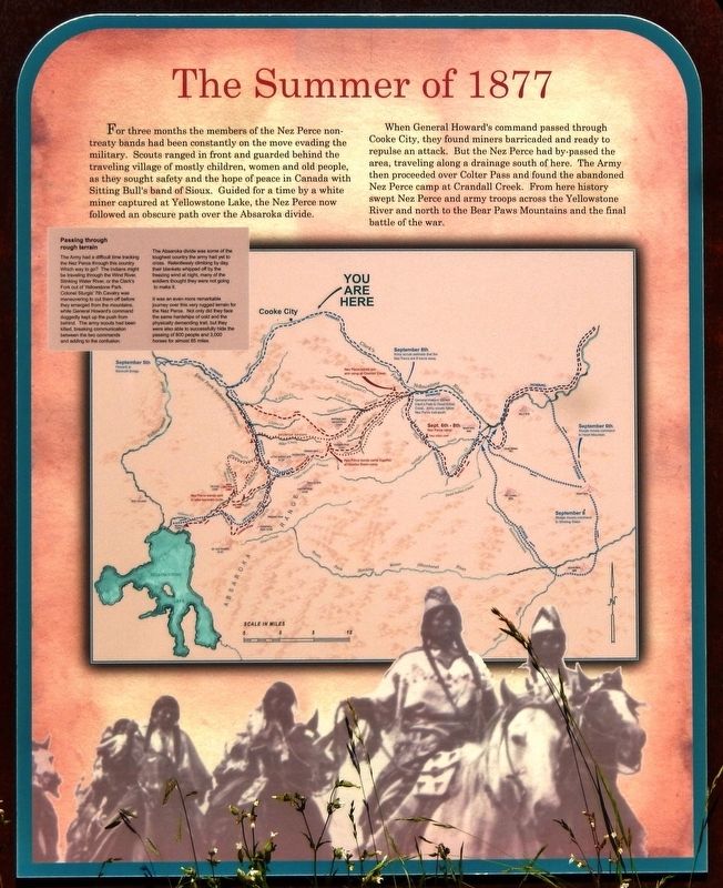 The Summer of 1877 Marker. Click for full size. The Summer of 1877 Marker image. Click for full size.