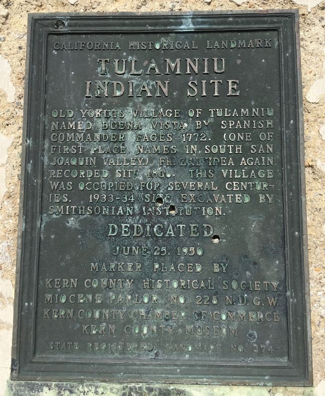 Tulamniu Indian Site Marker image. Click for full size.