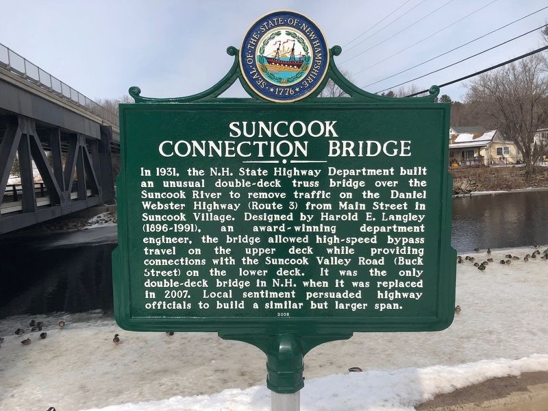 Suncook Connection Bridge Marker image. Click for full size.
