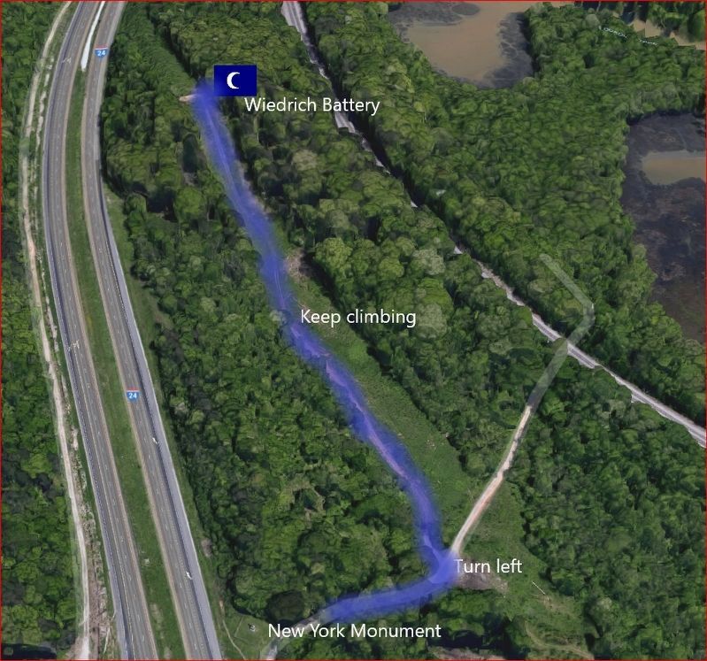 Wiedrich's New York Battery Marker image. Click for full size.