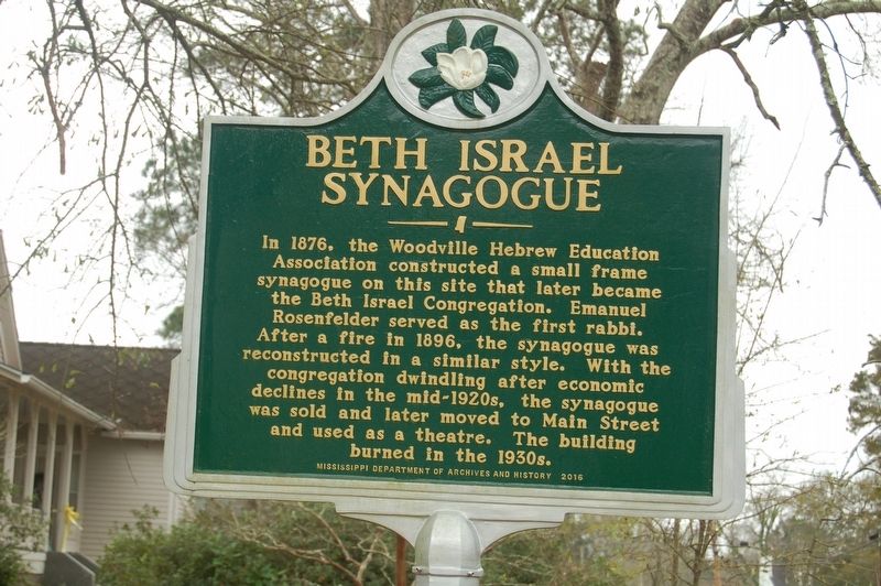 Beth Israel Synagague Marker image. Click for full size.