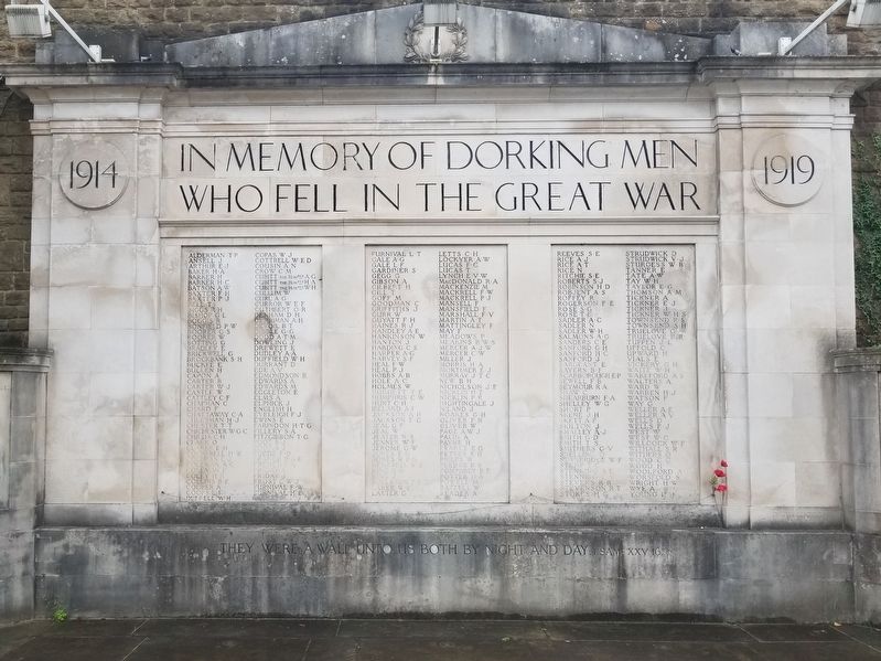 Dorking War Memorial image. Click for full size.