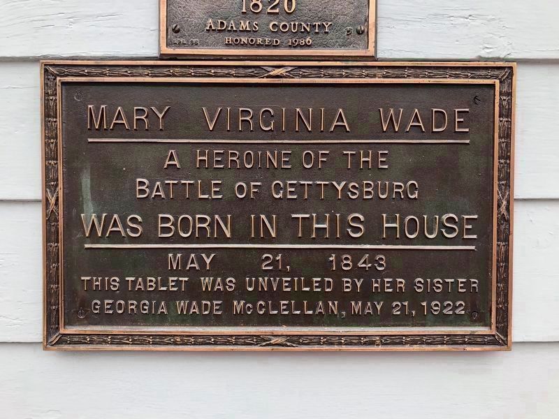 Mary Virginia Wade Marker image. Click for full size.
