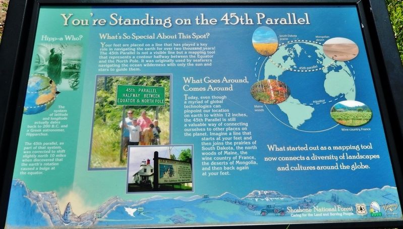 You're Standing on the 45th Parallel Marker image. Click for full size.