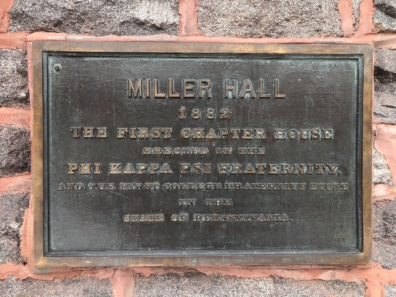 Miller Hall Marker image. Click for full size.