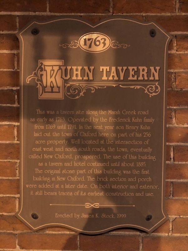 Kuhn Tavern Marker image. Click for full size.