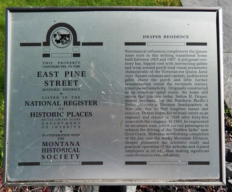 Draper Residence Marker image. Click for full size.