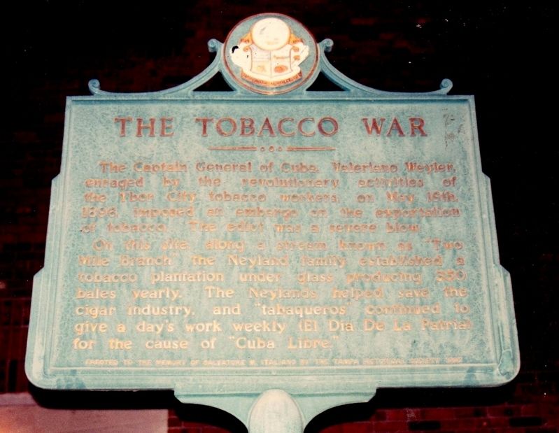 The Tobacco War Marker image. Click for full size.
