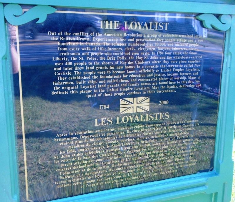 The Loyalist / Les Loyalistes Marker image. Click for full size.