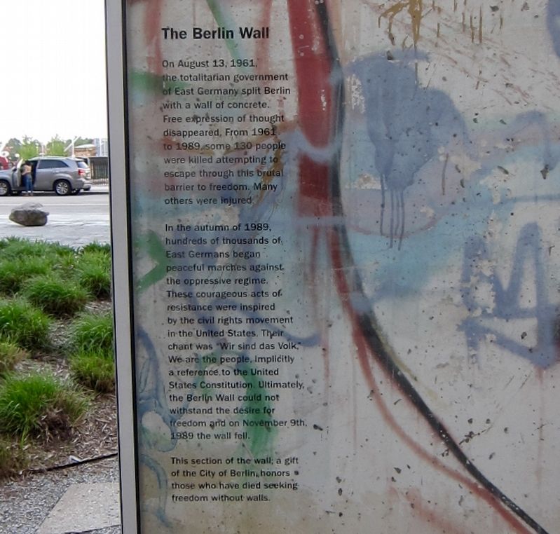 The Berlin Wall Marker image. Click for full size.