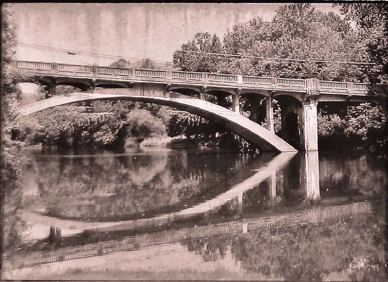 Marker photo: The 1930 Coolville Bridge image. Click for full size.