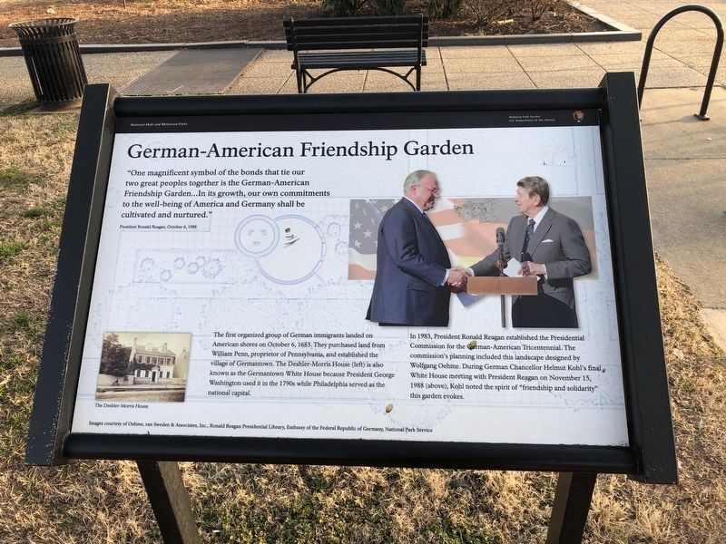 German-American Friendship Garden Marker image. Click for full size.