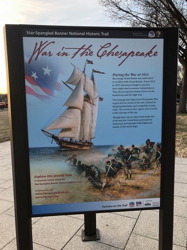 War in the Chesapeake sign image. Click for full size.