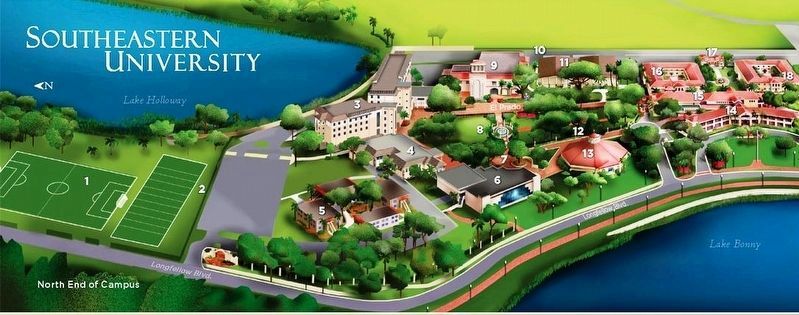 Map of Southeastern University. Click for full size. Map of Southeastern University image. Click for full size.
