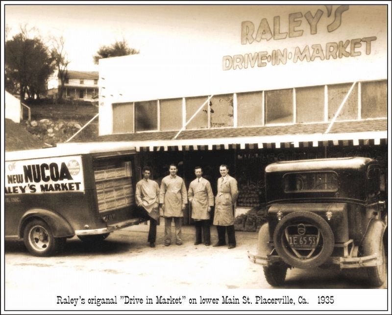 Site of Original Raley’s Drive through Market Grocery Store image. Click for full size.