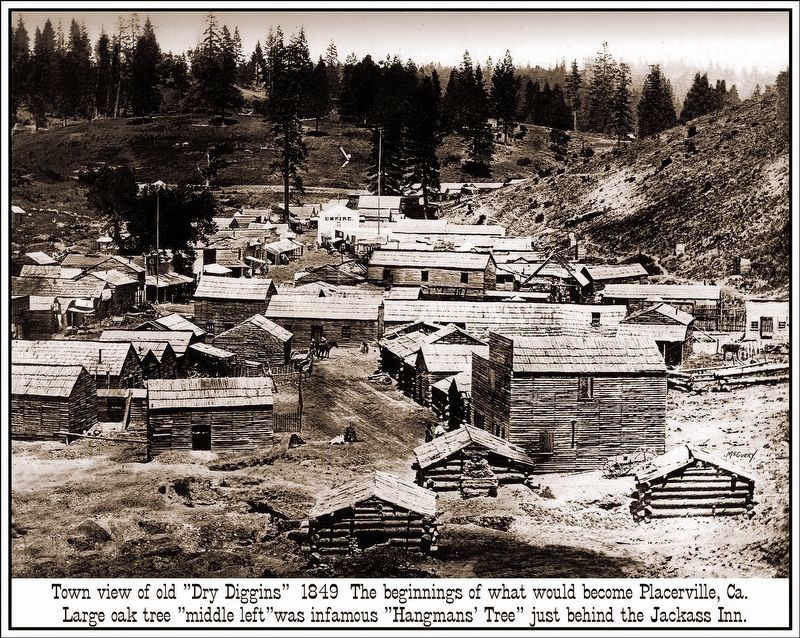 Placerville, Ca c1851 image. Click for full size.