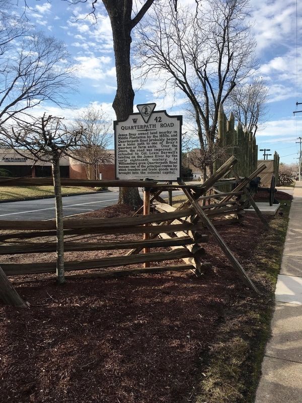 Quarterpath Road Marker. Click for full size. Quarterpath Road Marker image. Click for full size.