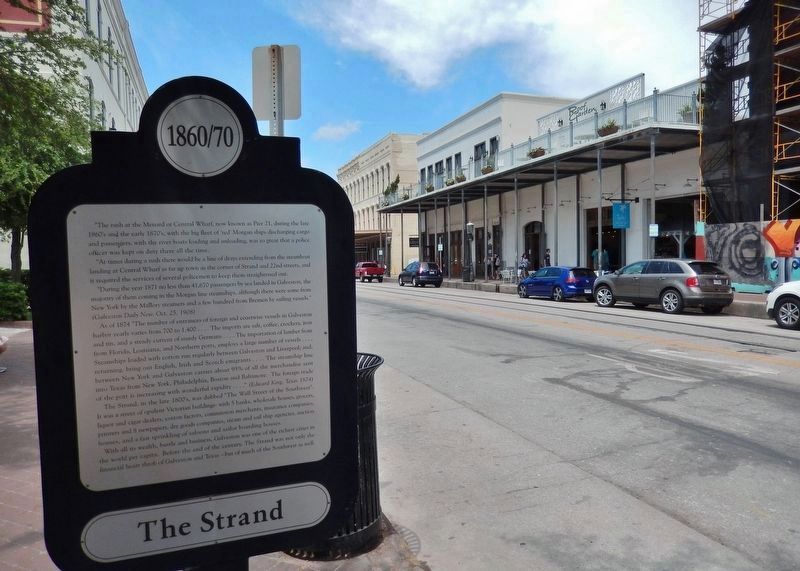 The Strand Marker (<i>view looking west along Strand Street</i>) image. Click for full size.