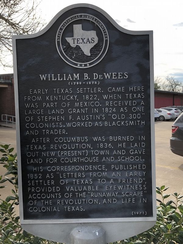 William B. DeWees Marker image. Click for full size.