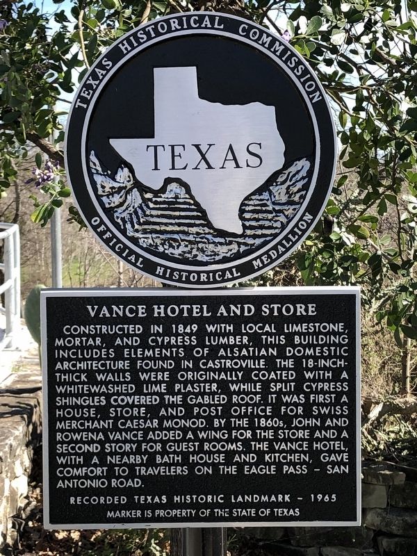 Vance Hotel and Store Marker image. Click for full size.
