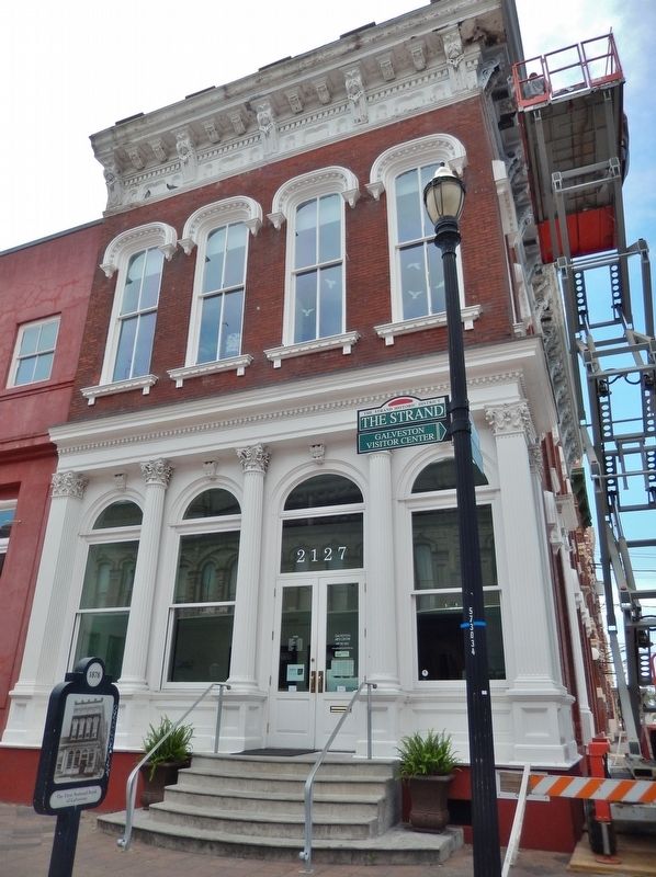The First National Bank of Galveston Building (<i>marker visible near lower left corner</i>) image. Click for full size.