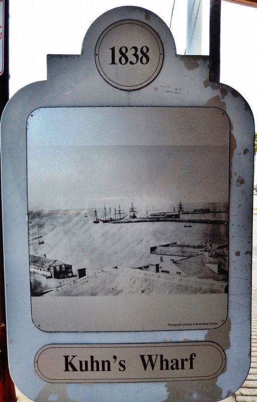 Kuhn's Wharf Marker (<i>side 2</i>) image. Click for full size.