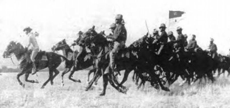 10th Cavalry "Buffalo Soldiers" in Charge formation image. Click for full size.