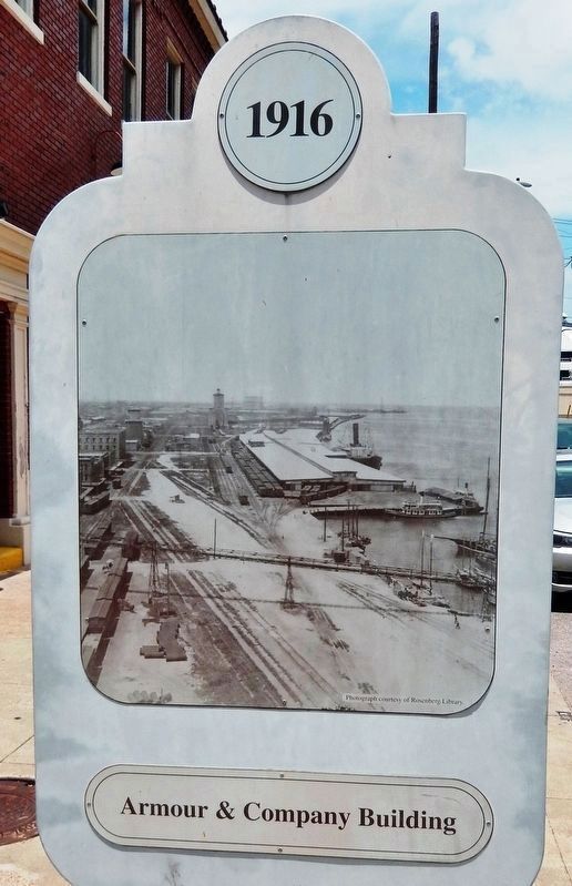 Armour & Company Building Marker<br>(<i>side 2; facing south</i>) image. Click for full size.