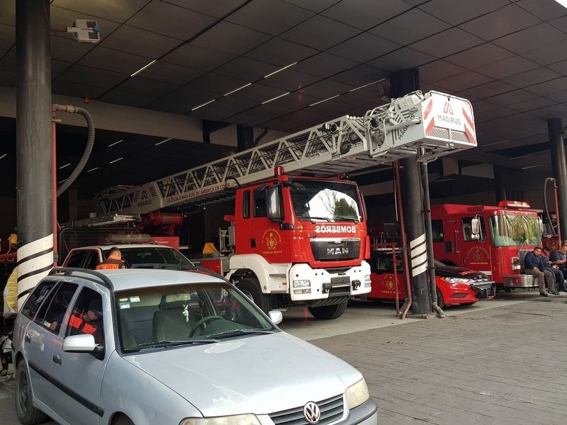 A Magirus ladder truck at the Cuauhtémoc Fire Station image. Click for full size.