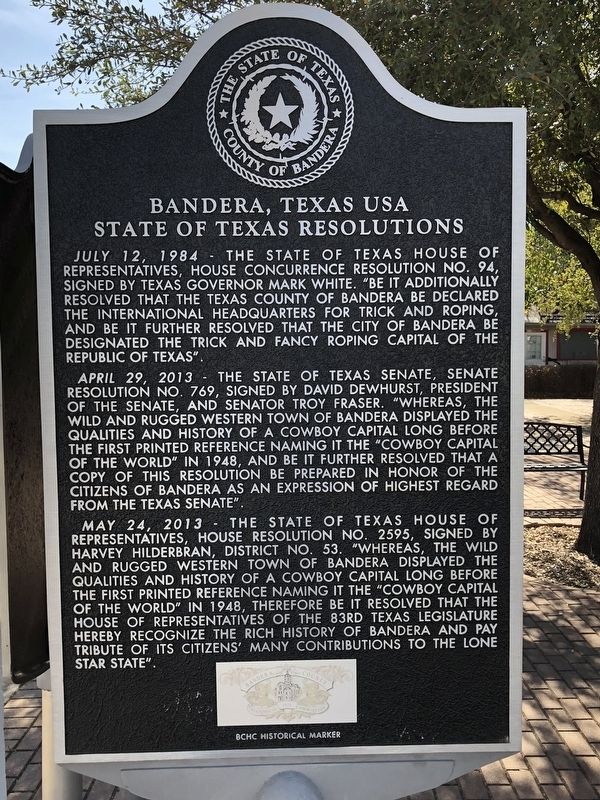 Bandera, Texas USA Marker image. Click for full size.