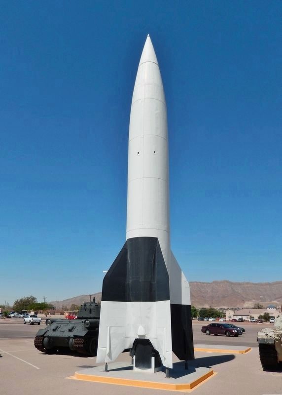 V2 Rocket (<i>marker is located on opposite side of rocket</i>) image. Click for full size.