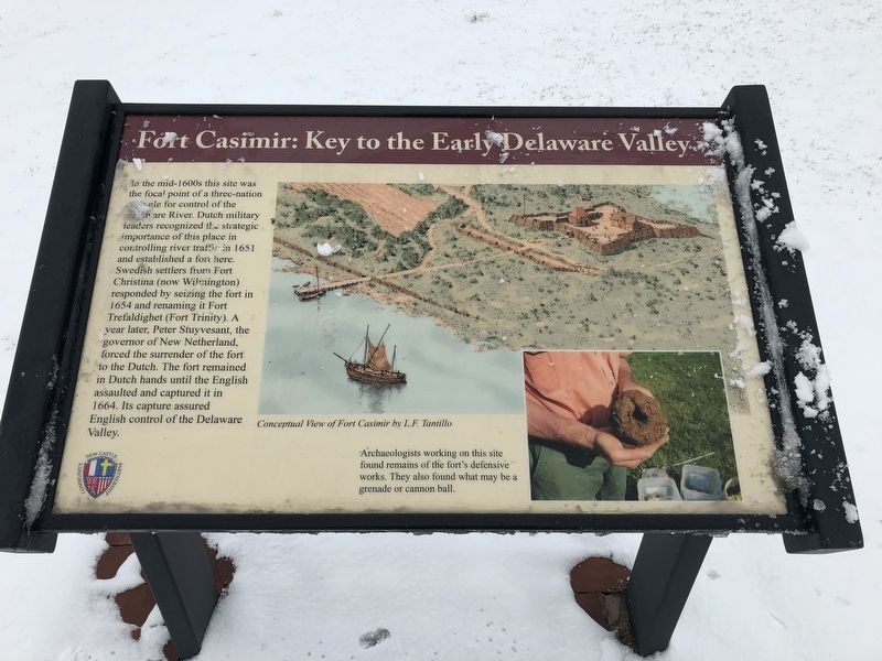 Fort Casimir: Key to the Early Delaware Valley Marker image. Click for full size.