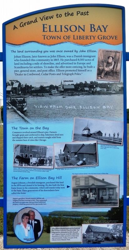 Ellison Bay Marker. Click for full size. Ellison Bay Marker image. Click for full size.