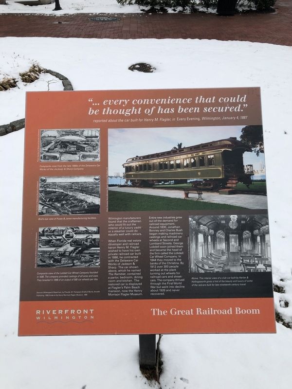 The Great Railroad Boom Marker image. Click for full size.