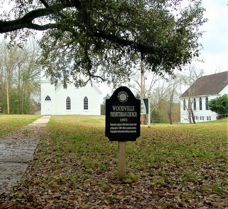 Woodville Presbyterian Church Marker image. Click for full size.