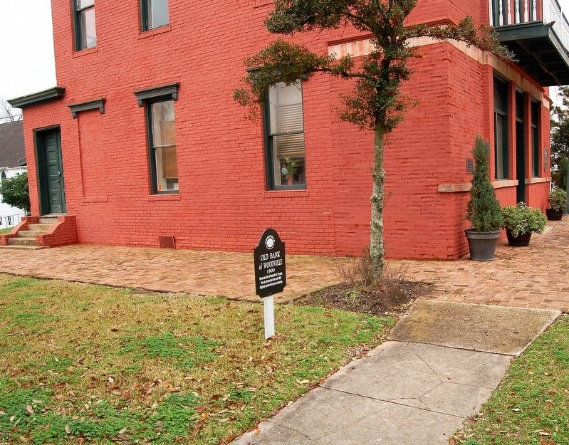 Old Bank of Woodville Marker. Click for full size. Old Bank of Woodville Marker image. Click for full size.