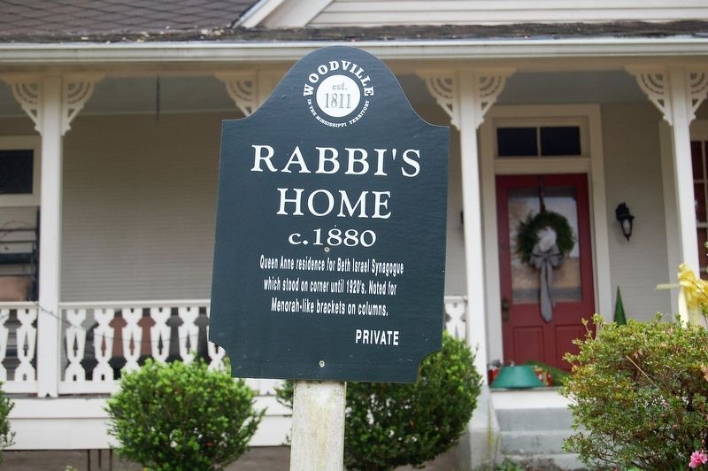 Rabbi's Home Marker image. Click for full size.
