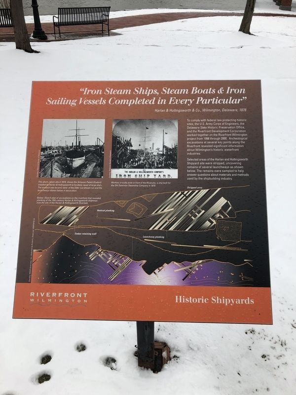 Historic Shipyards Marker. Click for full size. Historic Shipyards Marker image. Click for full size.