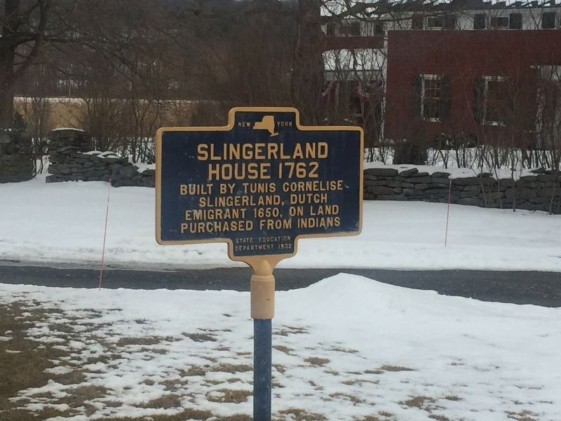 Slingerland House Marker. Click for full size. Slingerland House Marker image. Click for full size.