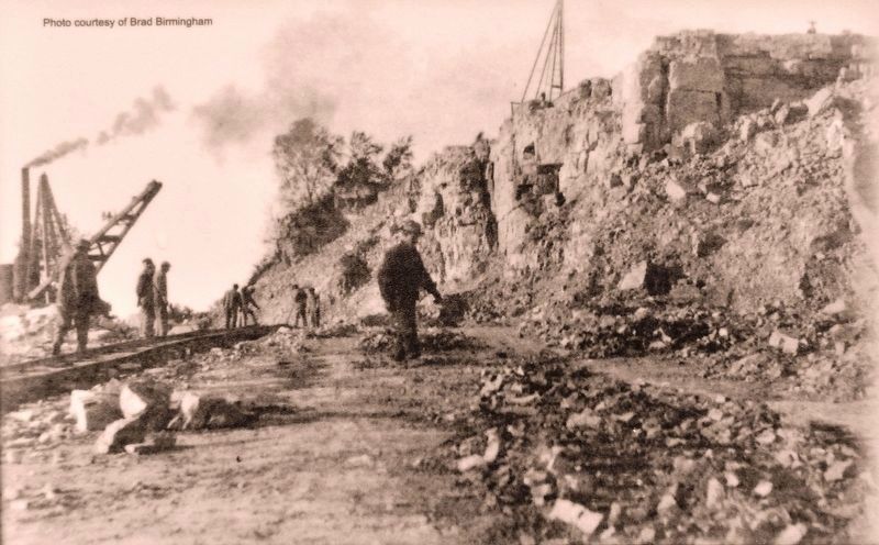 Marker detail: The Leathem and Smith Quarry image. Click for full size.