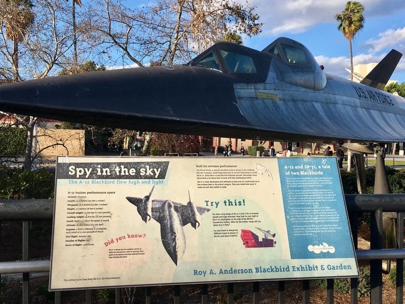 Spy in the Sky Marker. Click for full size. Spy in the Sky Marker image. Click for full size.