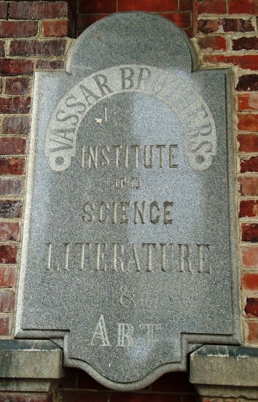 Vassar Brothers Institute Marker image. Click for full size.