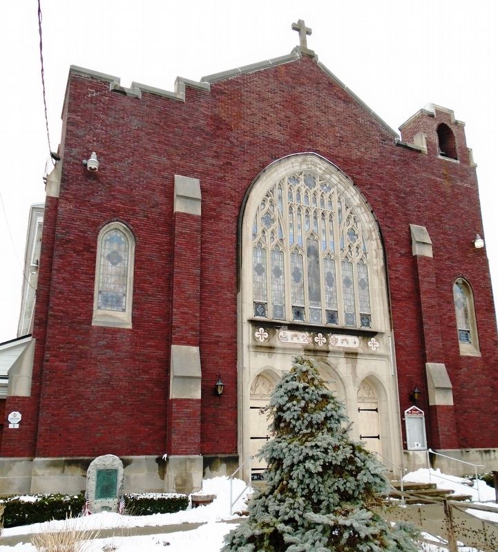 World War II Memorial at St. Joseph's Catholic Church. Click for full size. World War II Memorial at St. Joseph's Catholic Church image. Click for full size.