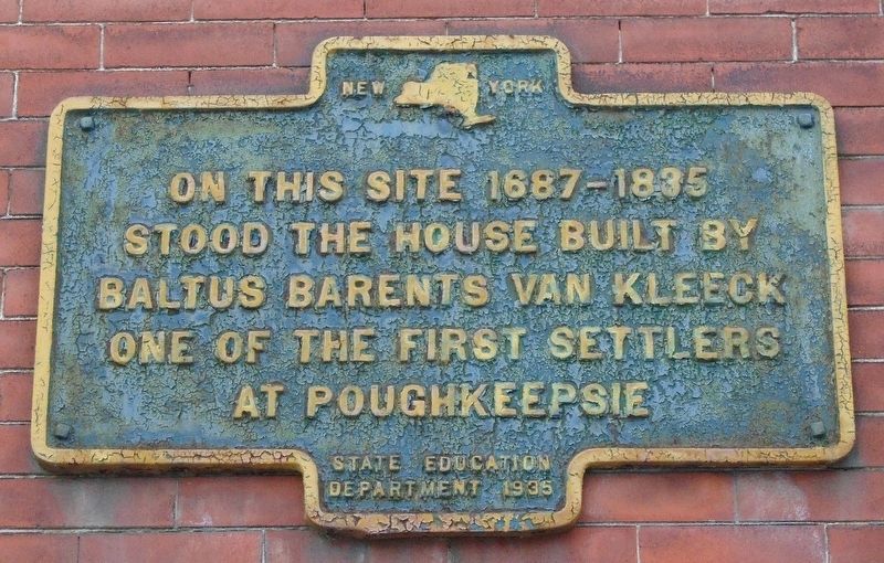 Van Kleeck House Site Marker. Click for full size. Van Kleeck House Site Marker image. Click for full size.