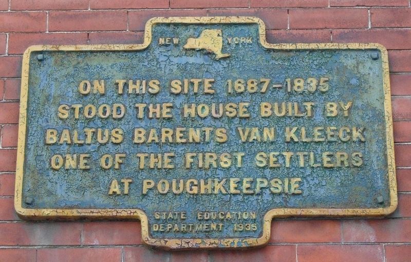 Van Kleeck House Site Marker image. Click for full size.