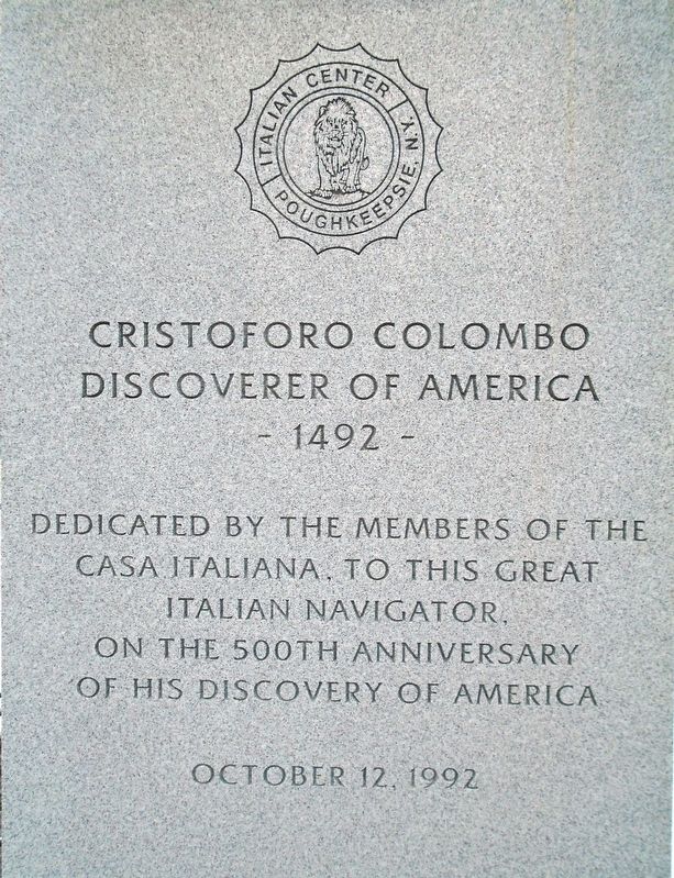 Cristoforo Colombo Marker image. Click for full size.