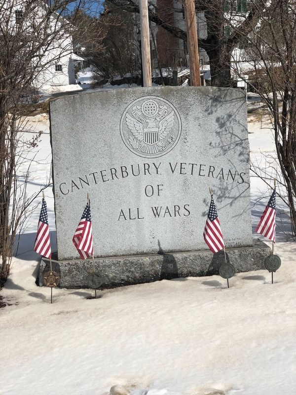 Canterbury Veterans of All Wars Marker image. Click for full size.