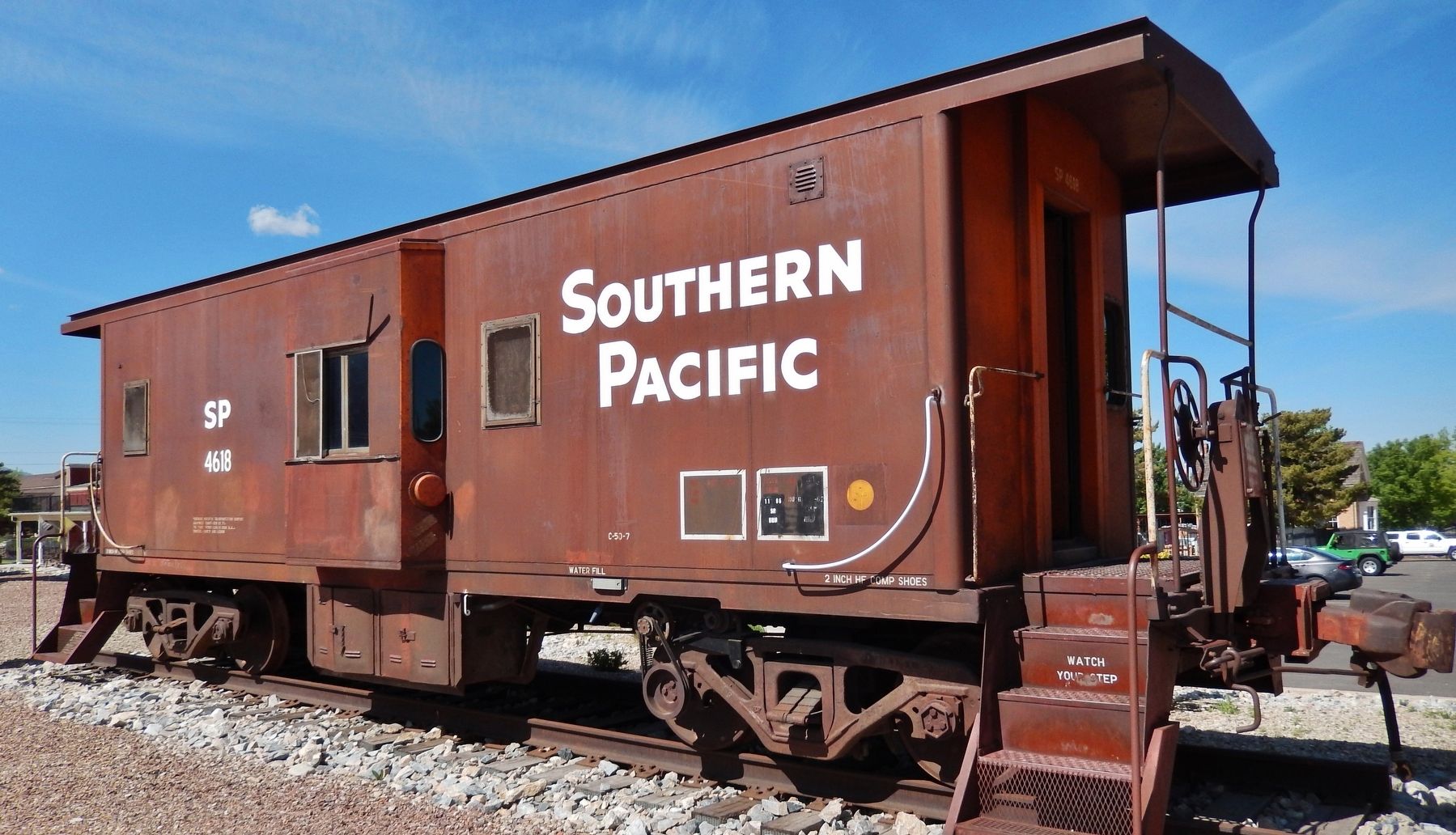 Southern Pacific Caboose #4618 image. Click for full size.