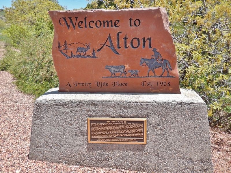 Town of Alton Marker (<i>tall view</i>) image. Click for full size.