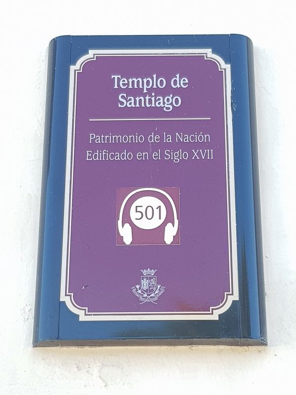 Temple of Santiago Marker. Click for full size. Temple of Santiago Marker image. Click for full size.